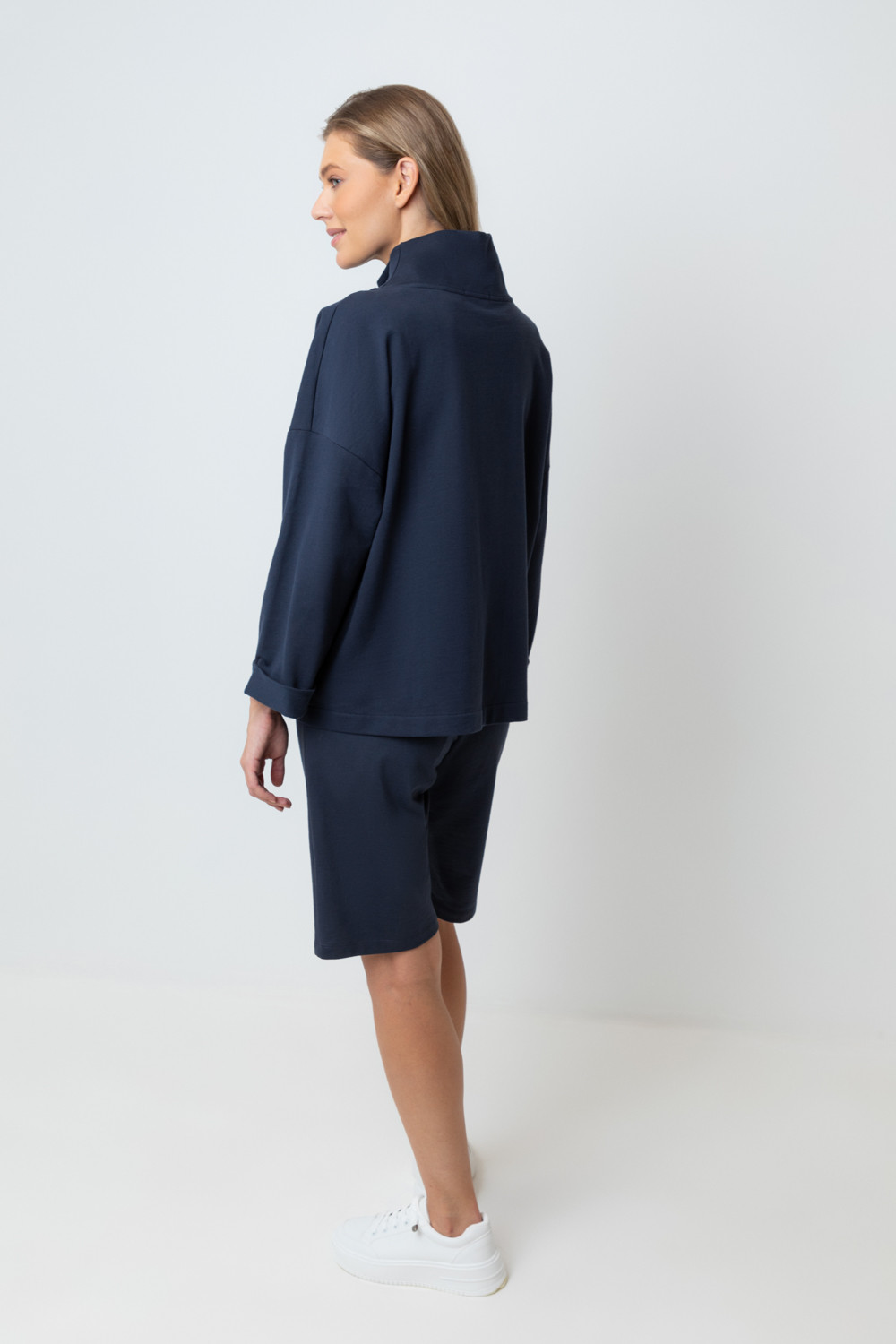 Шорты женские для мам, артикул: ЕВТ 4038/24, цвет: синий, фото 4