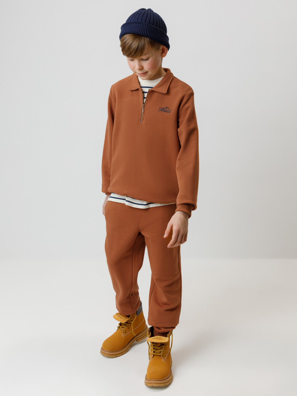 Брюки для мальчика, артикул: КР 400837, цвет: коричневый, фото 4