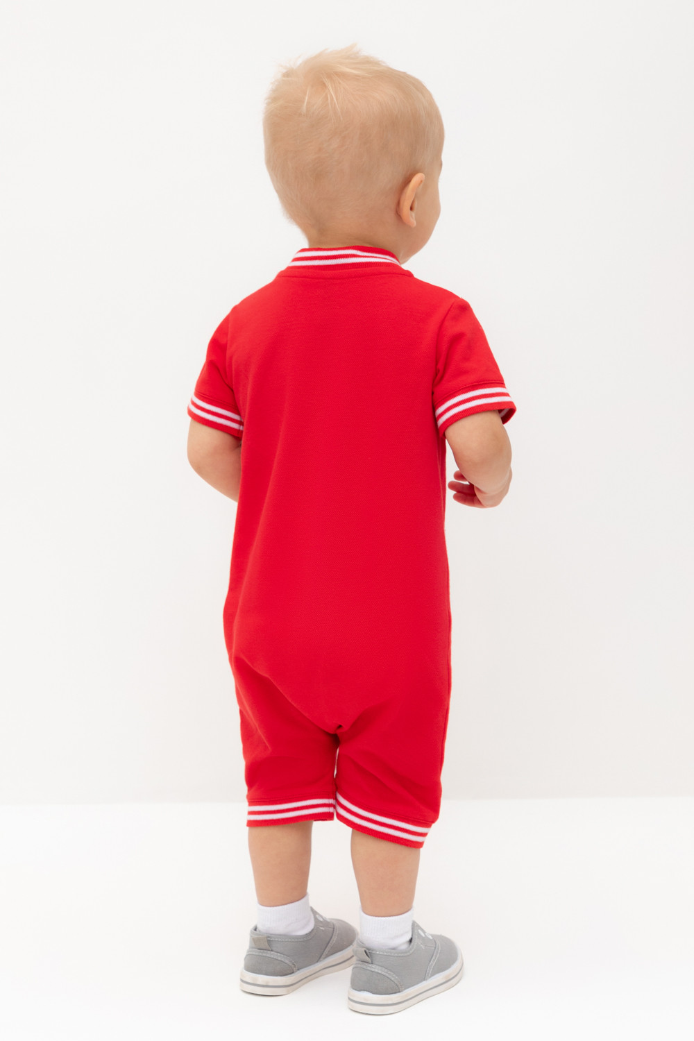 Полукомбинезон для мальчика, артикул: КР 6547, цвет: красный, фото 4