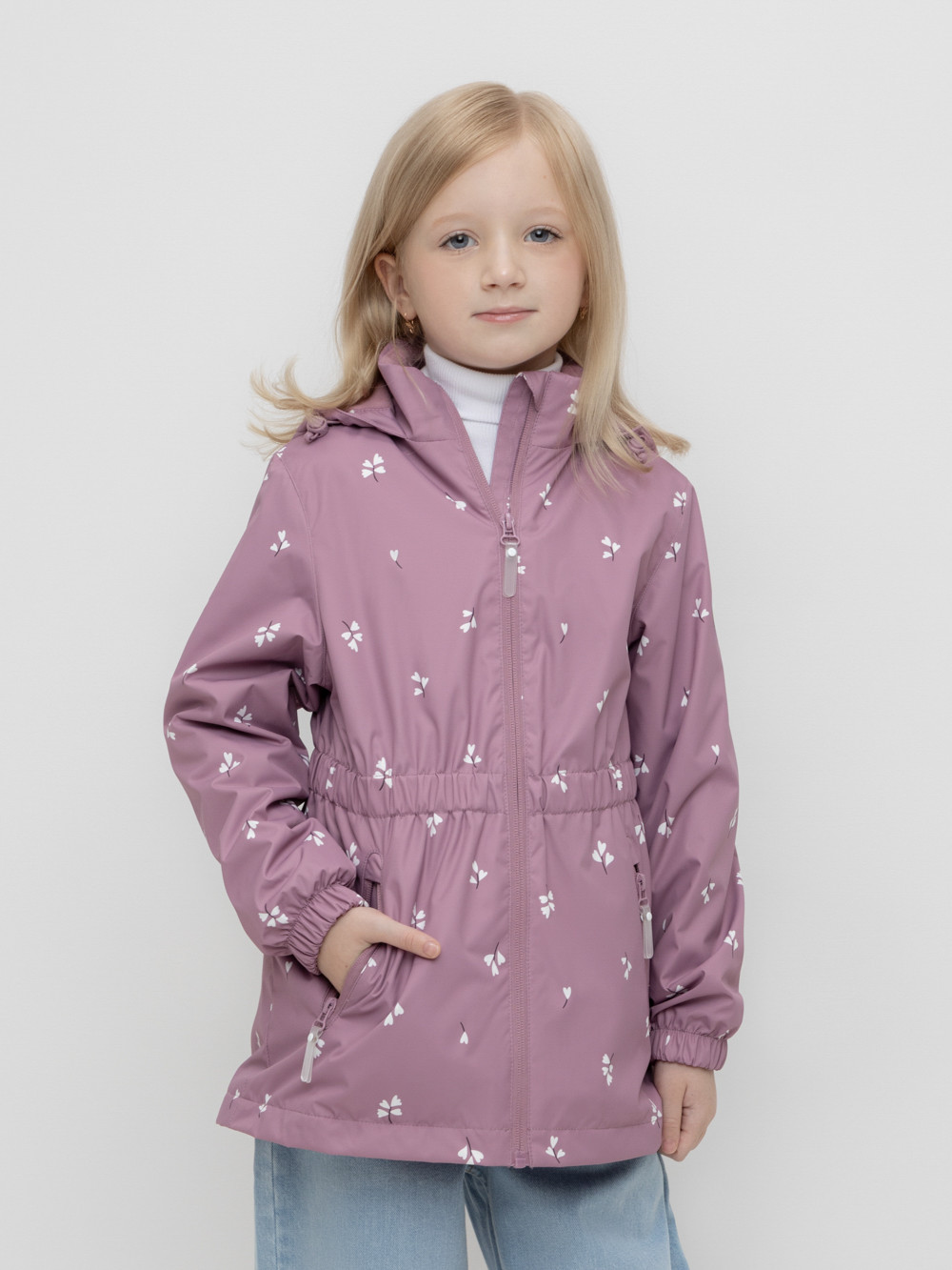 Куртка для девочки, артикул: ВК 32123/н/5 УЗГ, цвет: бордовый, фото 4