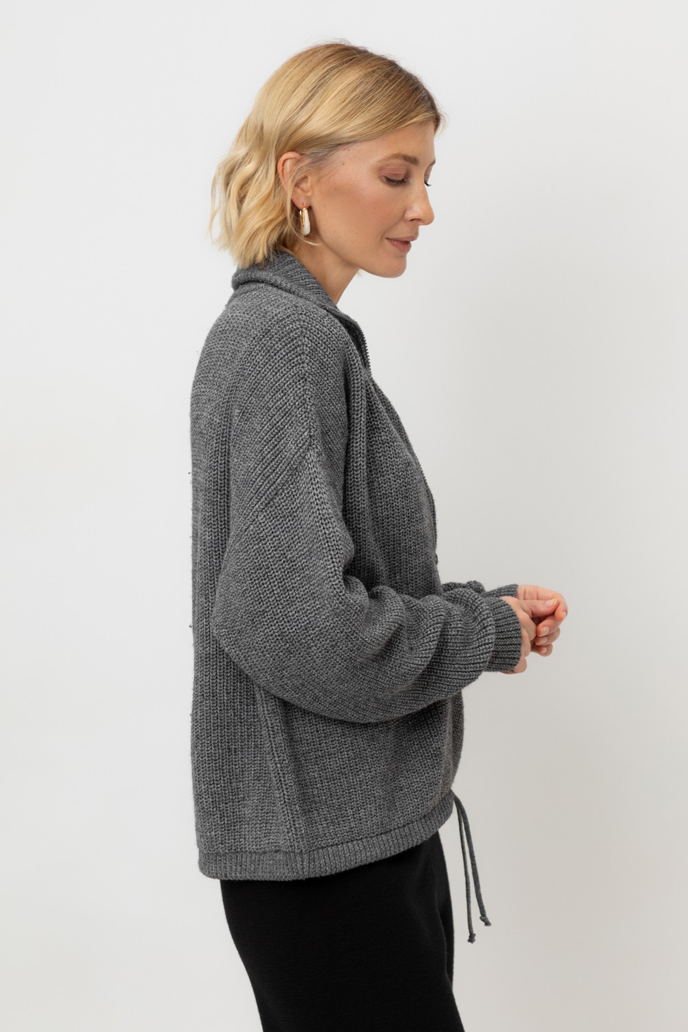 Жакеты, куртки женские для мам, артикул: ЕВ 30184/ш, цвет: темно-серый, фото 4