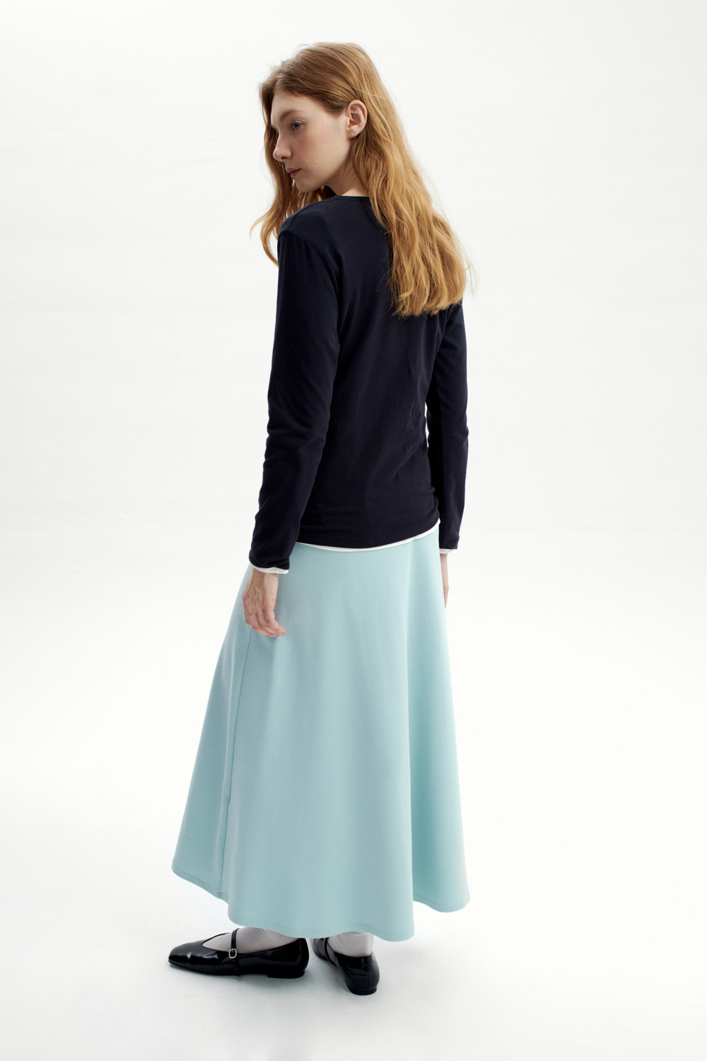 Юбки женские для мам, артикул: ЕВТ 7025, цвет: минт, фото 4