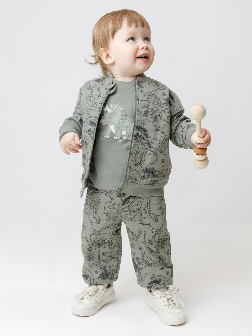 Жакет для мальчика, артикул: КР 302777, цвет: хаки, фото 4