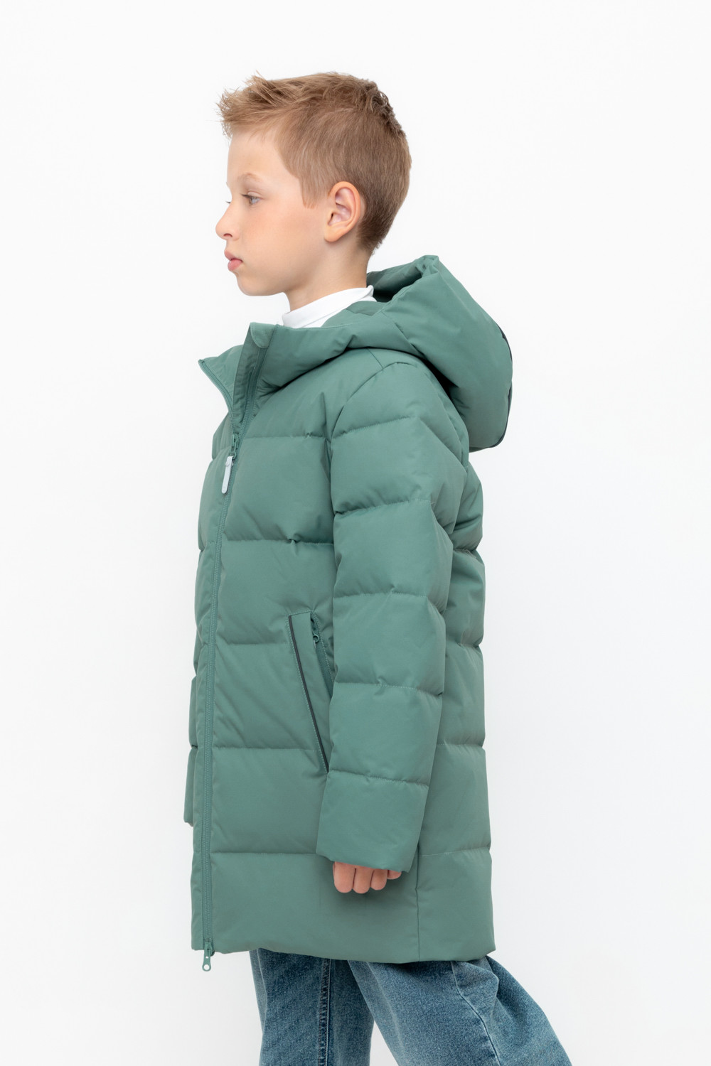 Пальто, плащи для мальчика, артикул: ВК 34070/5 УЗГ ( 98-122), цвет: зеленый, фото 4