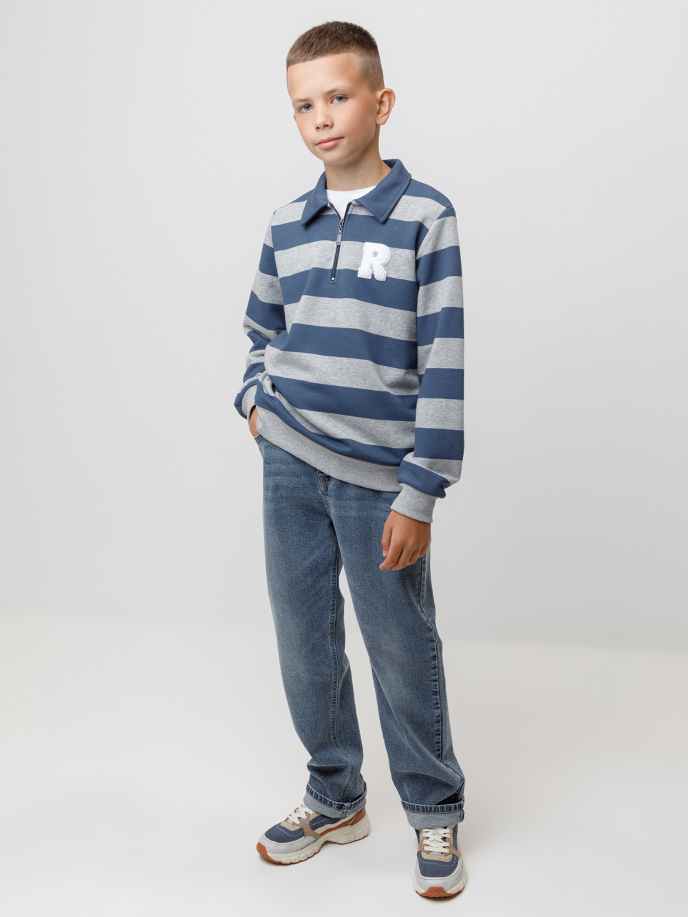 Свитшоты для мальчика, артикул: КР 302795, цвет: синий, фото 4