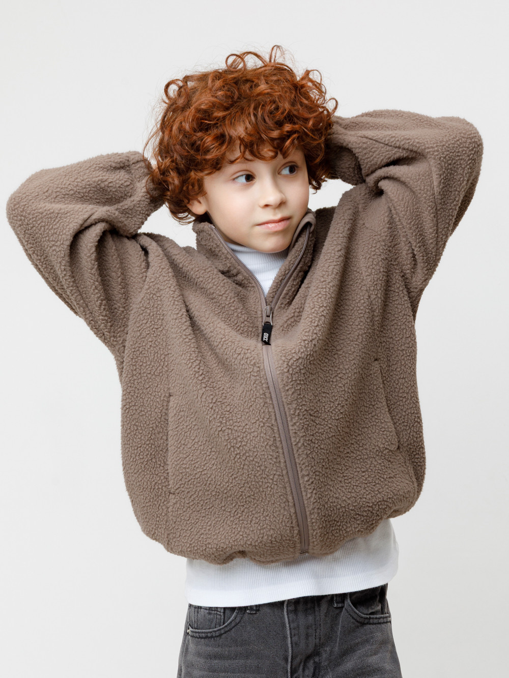 Куртка, артикул: ФЛ 34028/2 ГР, цвет: коричневый, фото 4