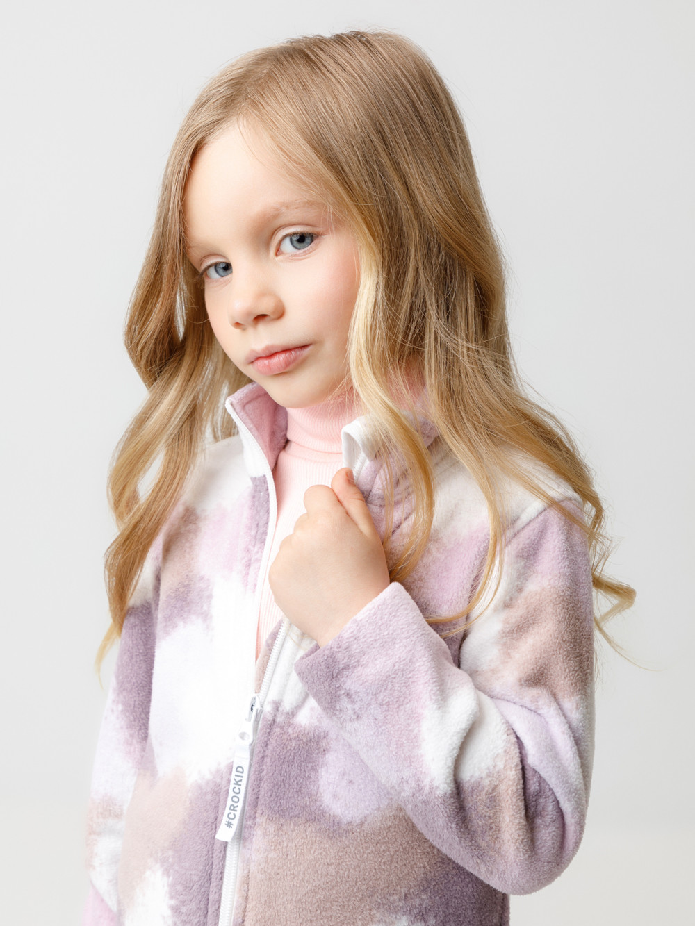 Куртка для девочки, артикул: ФЛ 34025/н/42 ГР, цвет: розовый, фото 4