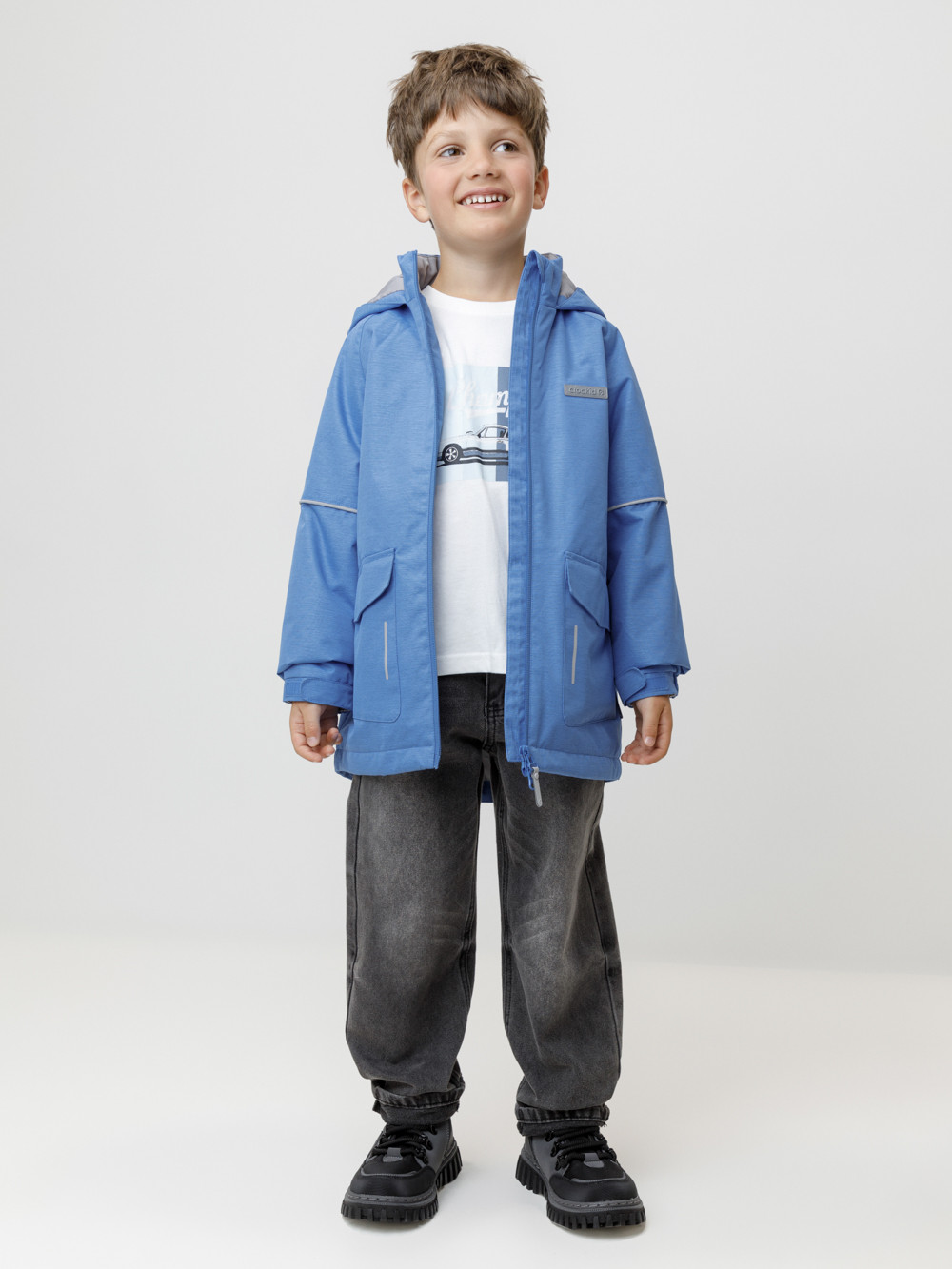 Куртки для мальчика, артикул: ВК 30097/7 ГР, цвет: синий, фото 4