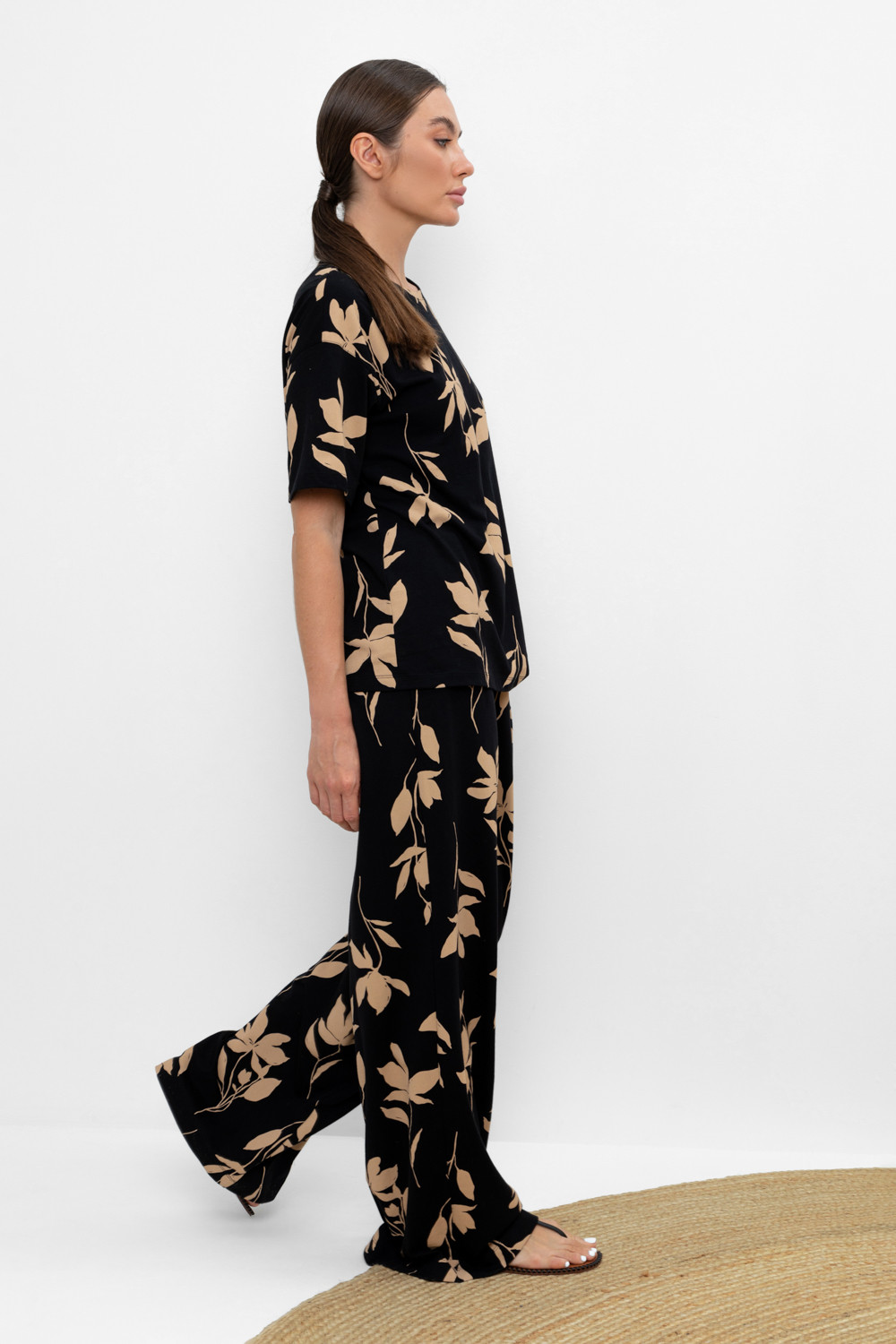 Брюки женские для мам, артикул: ЕВТ 4069, цвет: черный3, фото 4