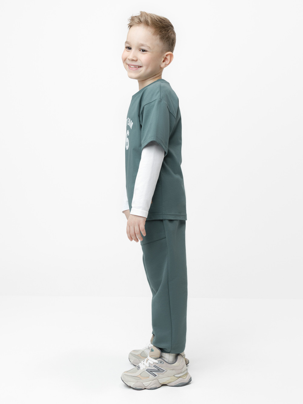 Брюки для мальчика, артикул: КР 400908, цвет: зеленый, фото 4