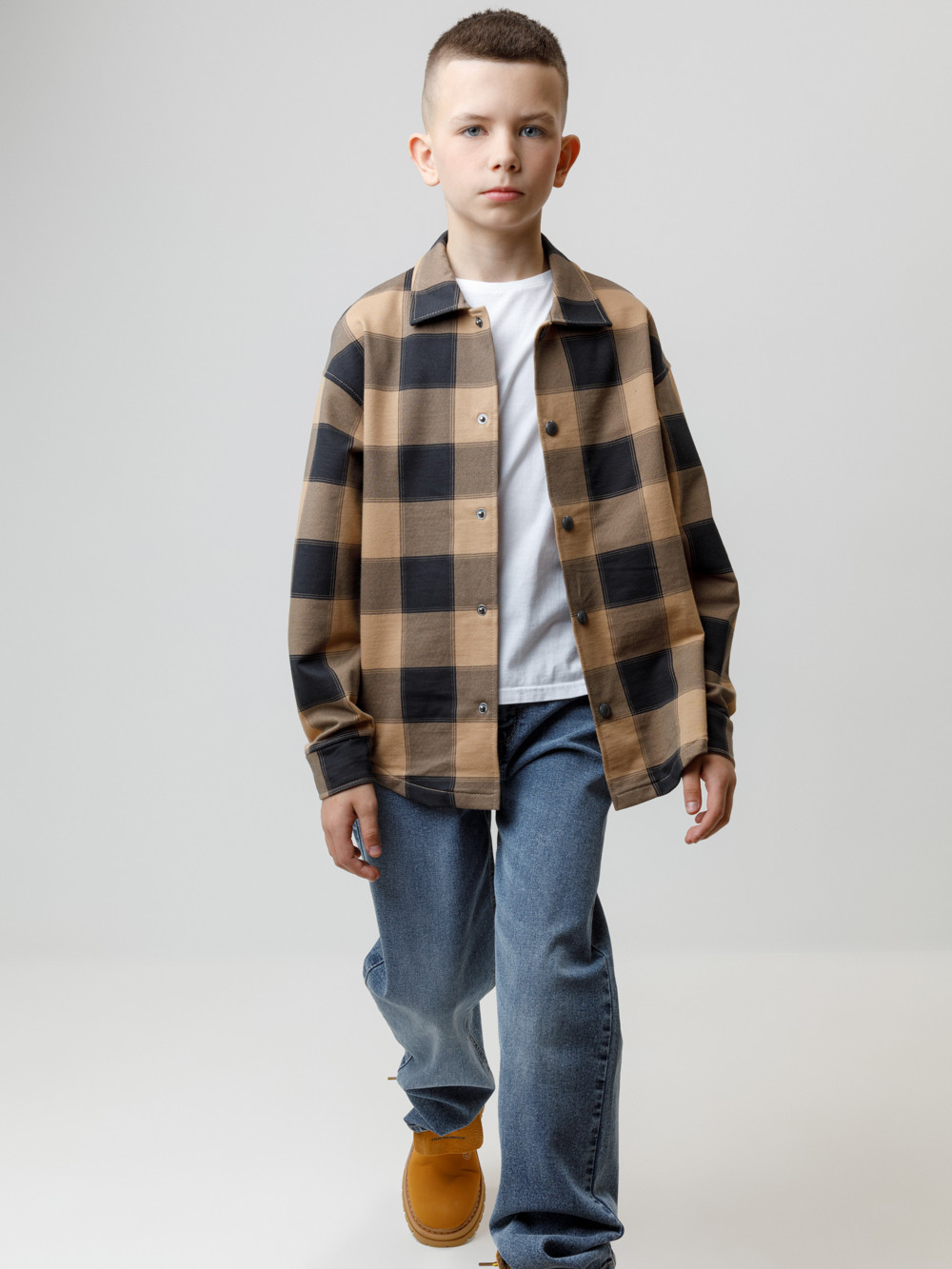 Рубашки для мальчика, артикул: КР 302538, цвет: коричневый, фото 4