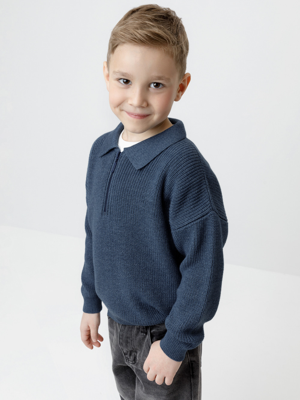 Джемпер для мальчика, артикул: КВ 30175, цвет: синий, фото 4