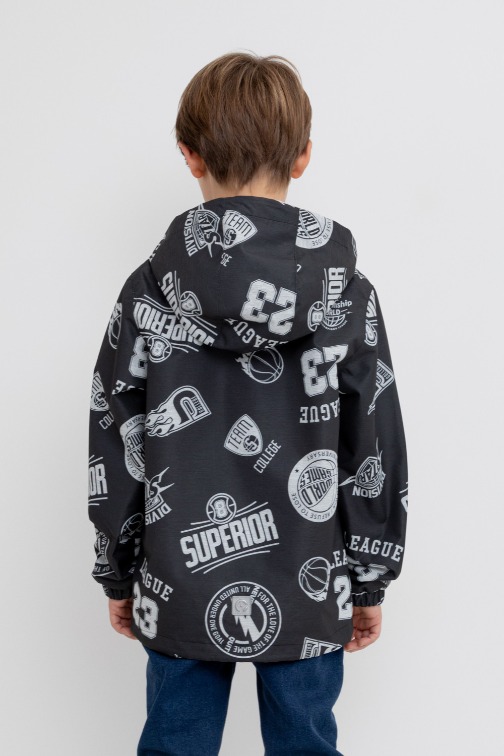 Куртки для мальчика, артикул: ВК 30141/н/2 ГР, цвет: черный3, фото 4