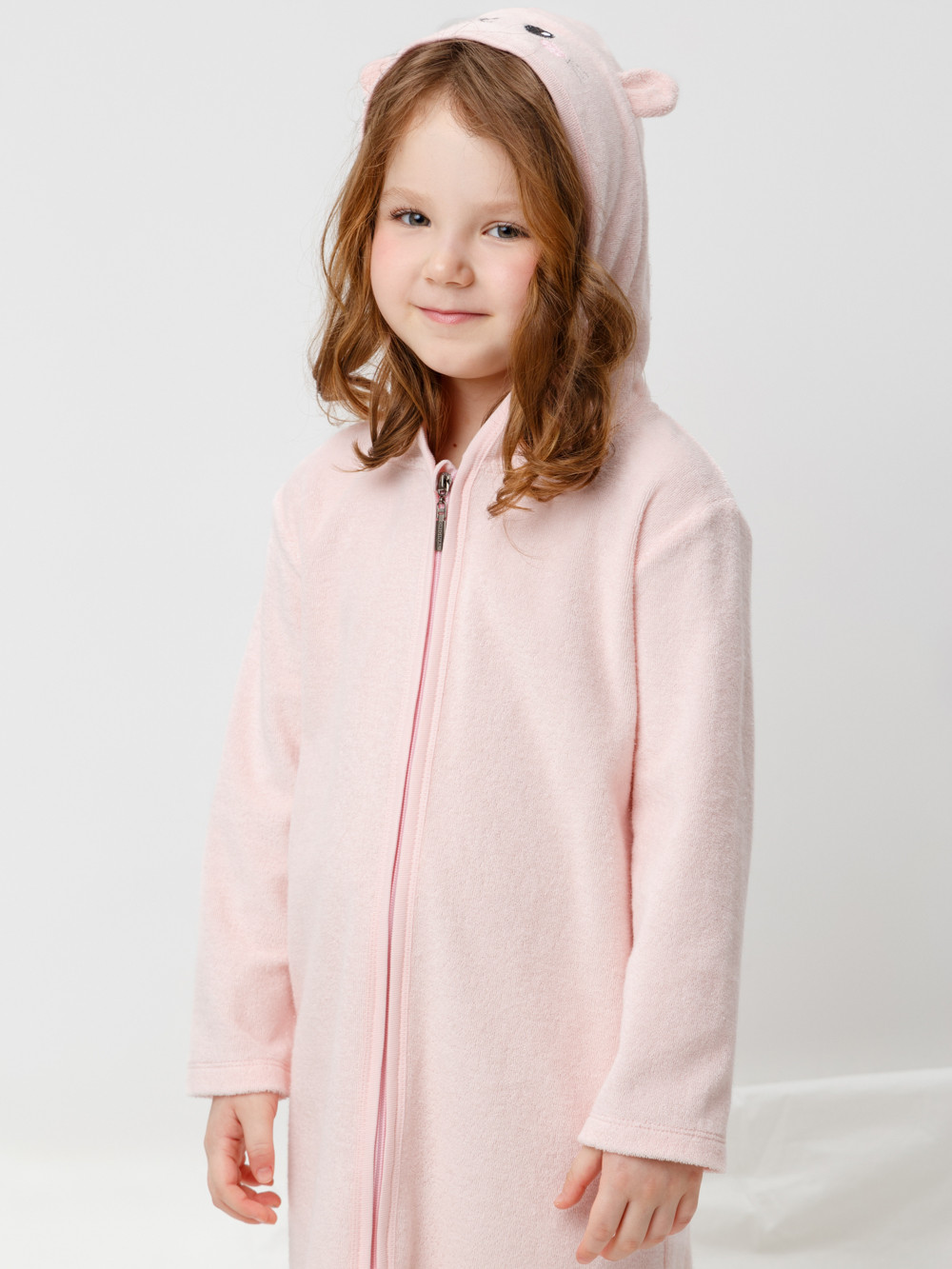 Халат для девочки, артикул: К 5801, цвет: розовый, фото 4