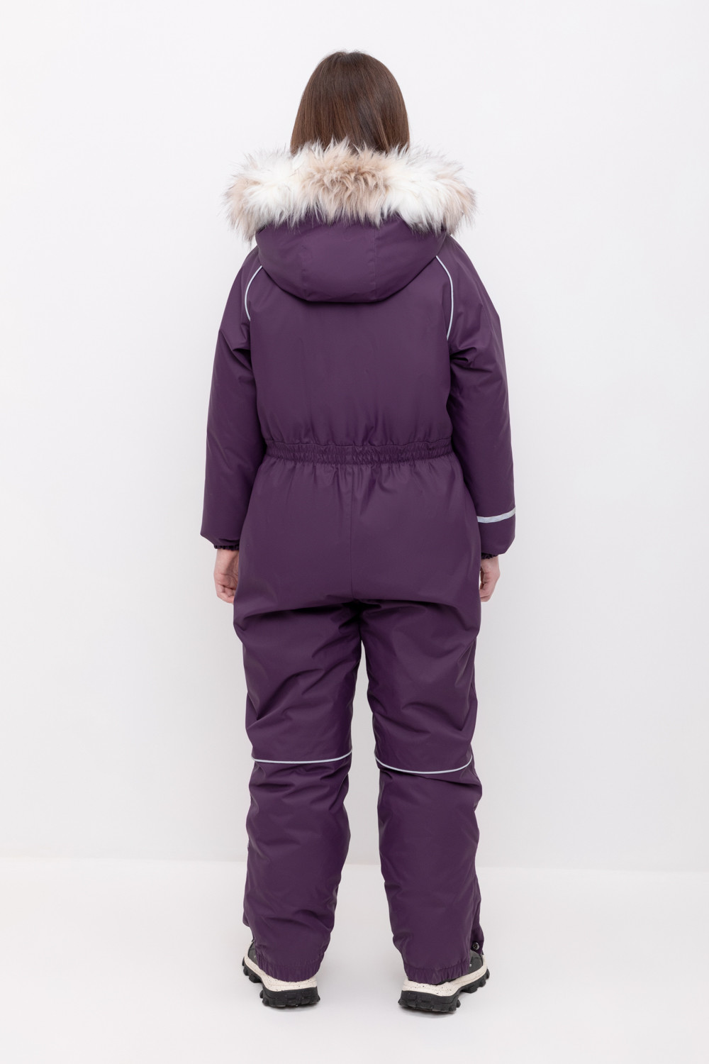 Комбинезоны утепленные для девочки, артикул: ВК 60102/6 ГР (122-158), цвет: фиолетовый, фото 4