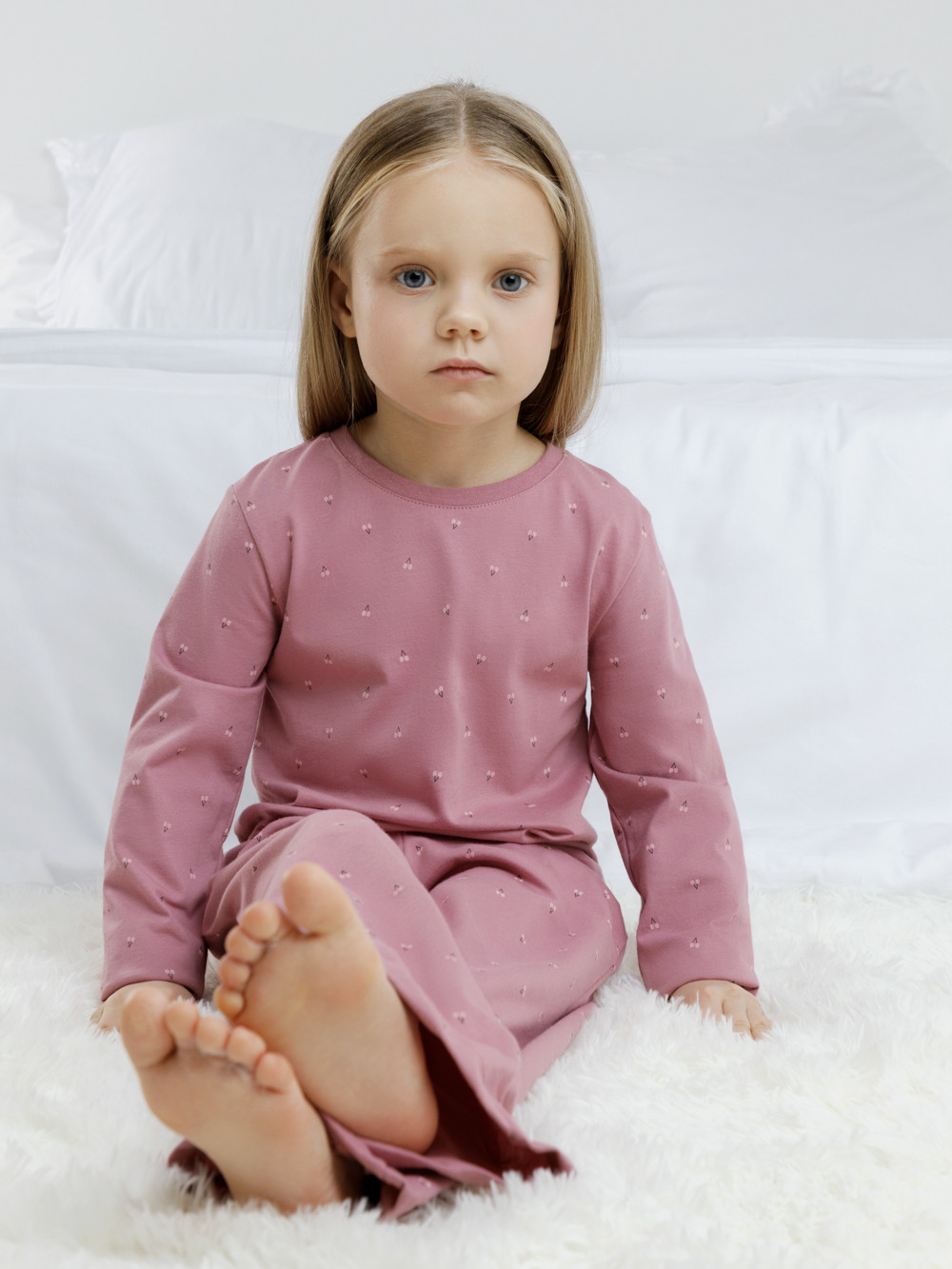 Пижама для девочки, артикул: К 1622, цвет: розовый, фото 4