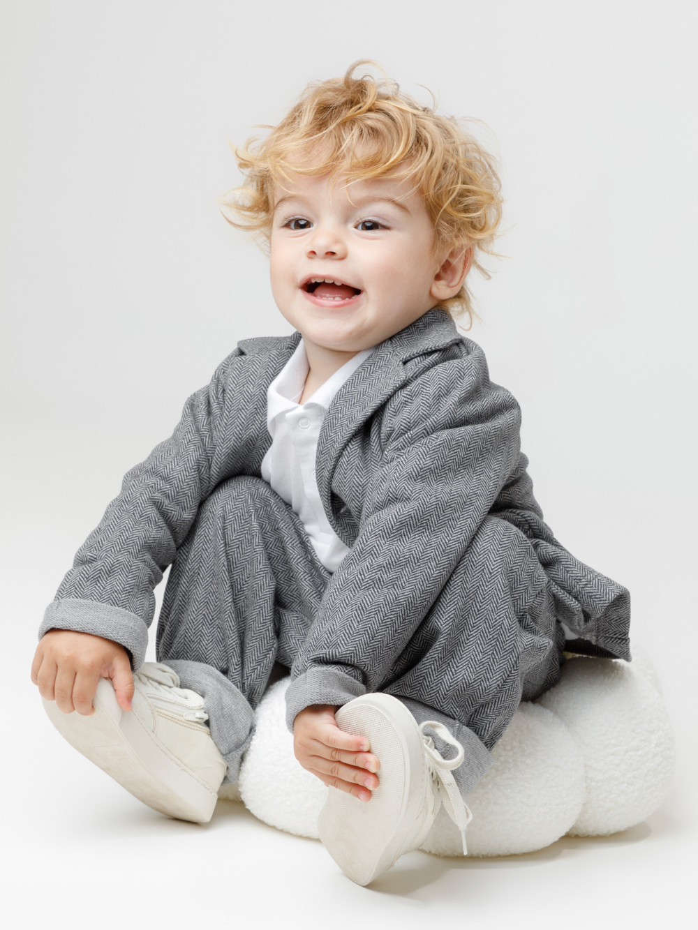 Жакет для мальчика, артикул: КР 302610, цвет: серый, фото 4