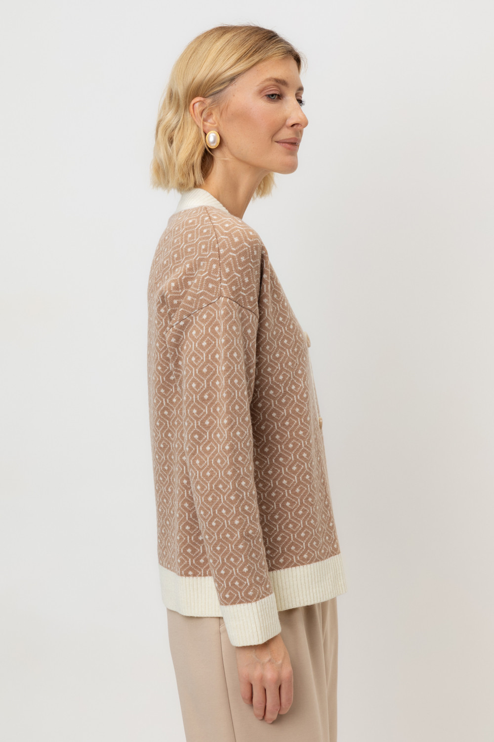 Жакеты, куртки женские для мам, артикул: ЕВ 30188/ш, цвет: бежевый, фото 4