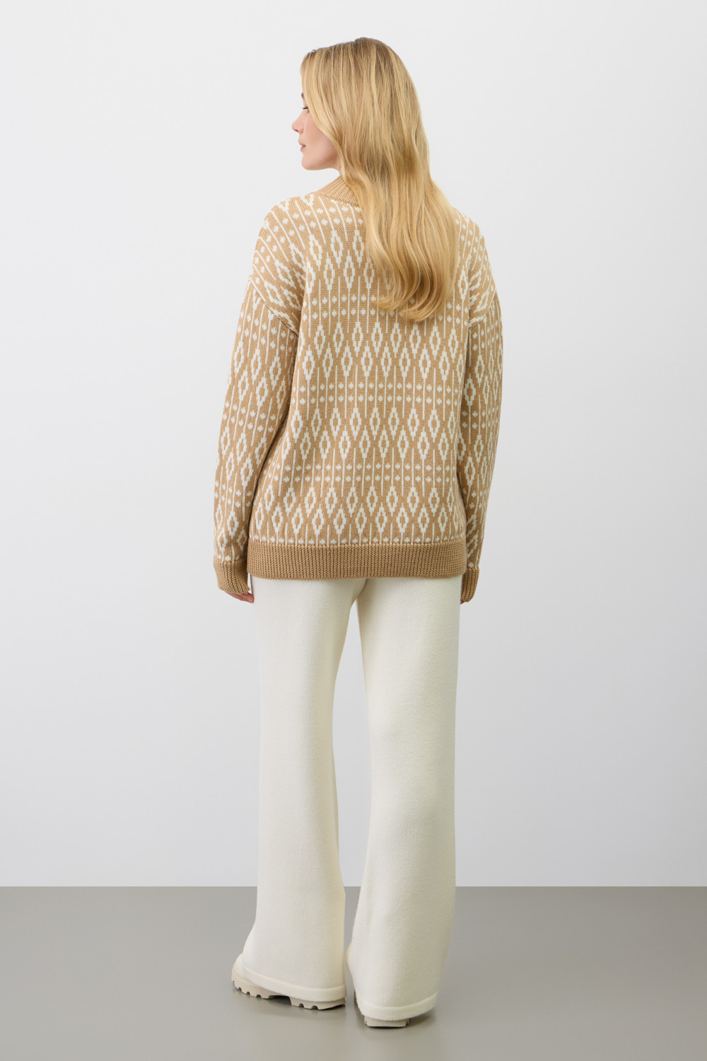 Брюки женские для мам, артикул: ЕВ 452/ш, цвет: бежевый, фото 4