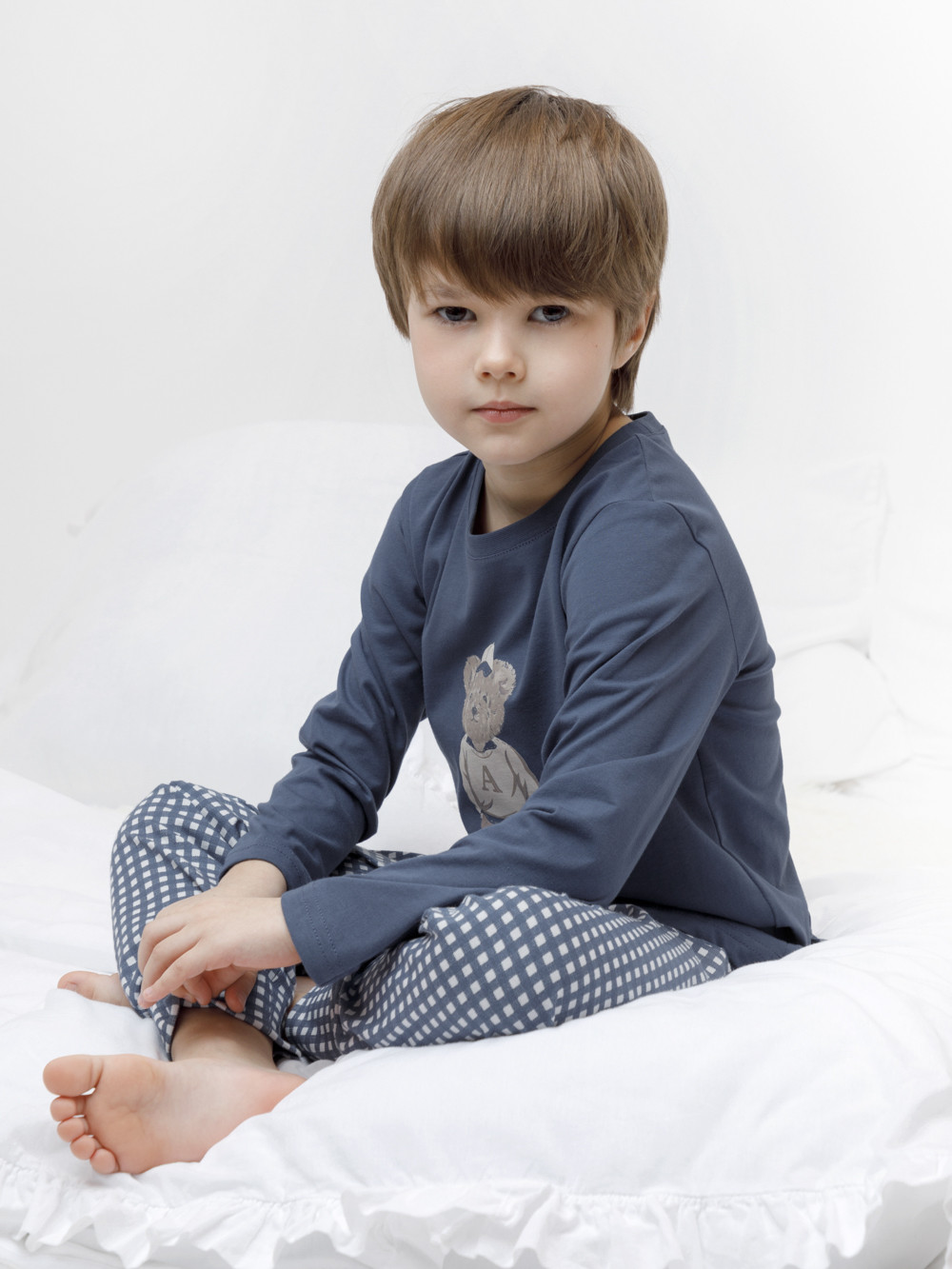 Пижама для мальчика, артикул: К 1606, цвет: синий, фото 4