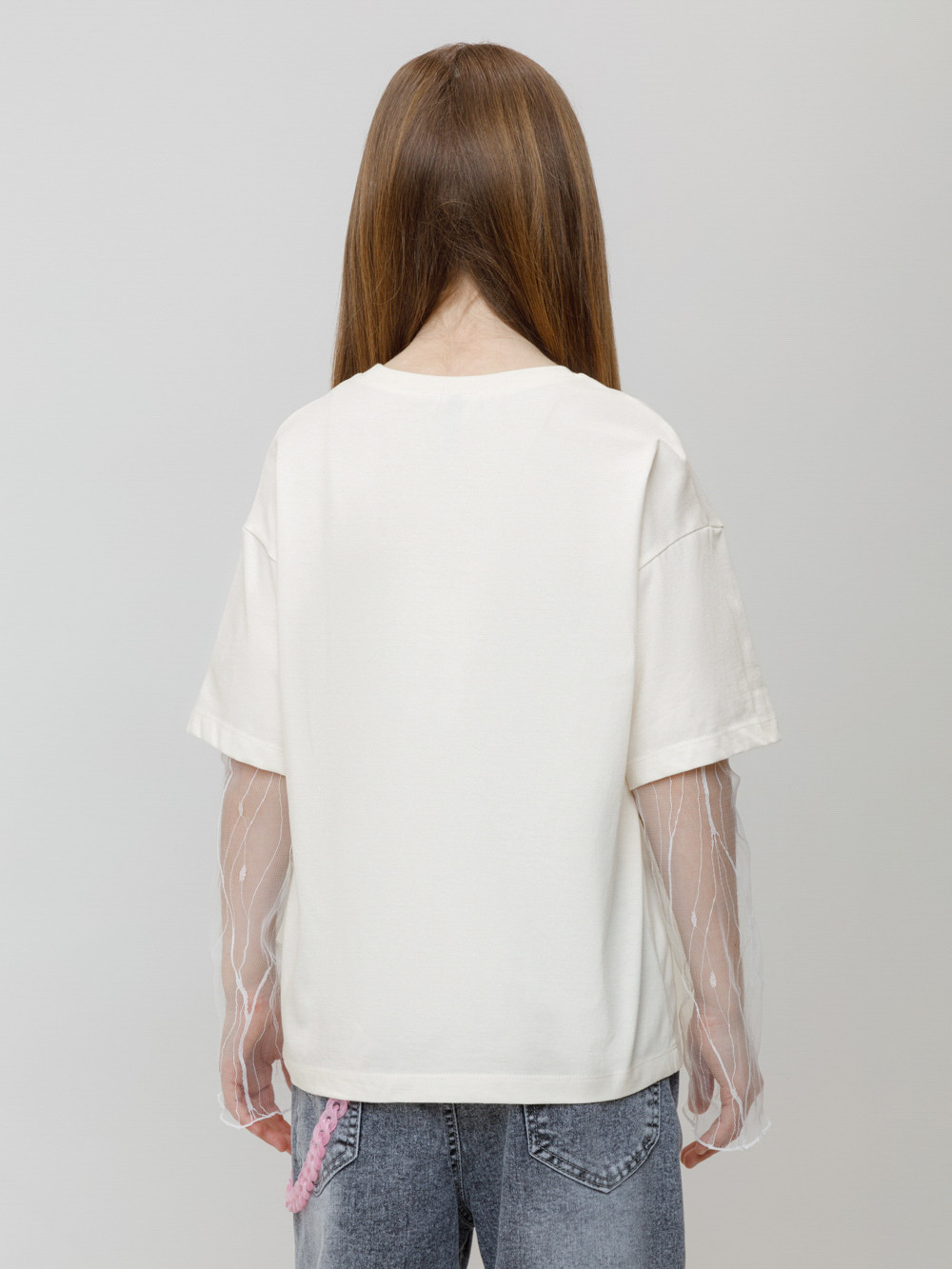 Футболка для девочки, артикул: КР 302838, цвет: светло-розовый, фото 4