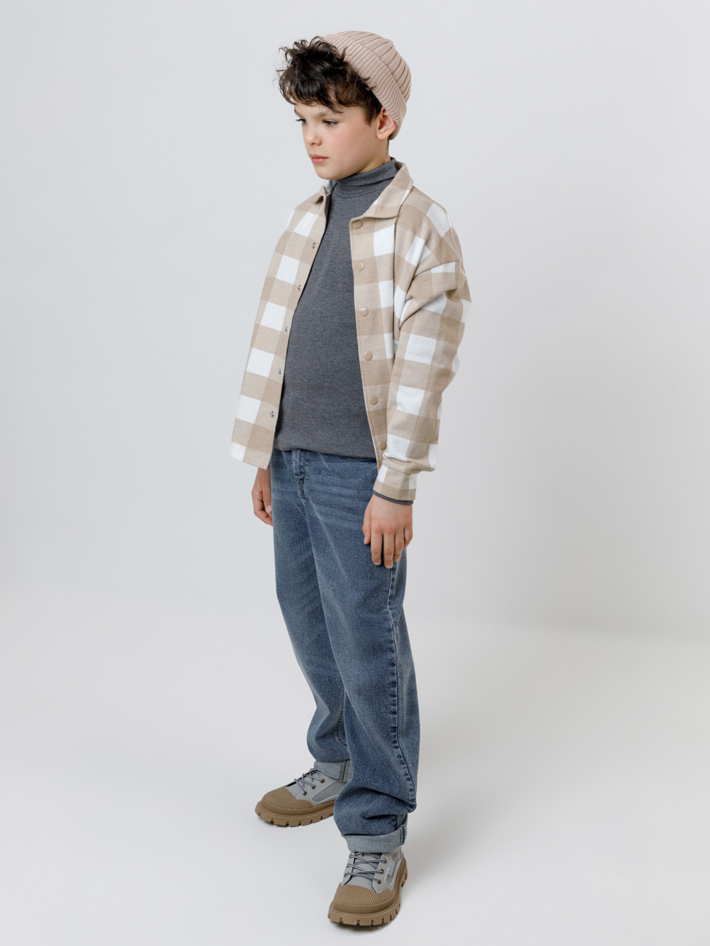 Водолазки, артикул: К 301072, цвет: темно-серый, фото 4