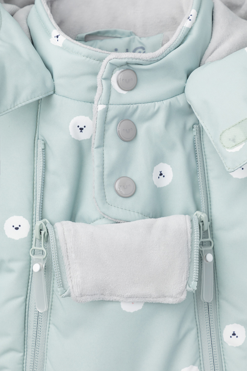 Комбинезоны утепленные для девочки, артикул: ВК 60094/н/1 УЗГ, цвет: голубой, фото 4