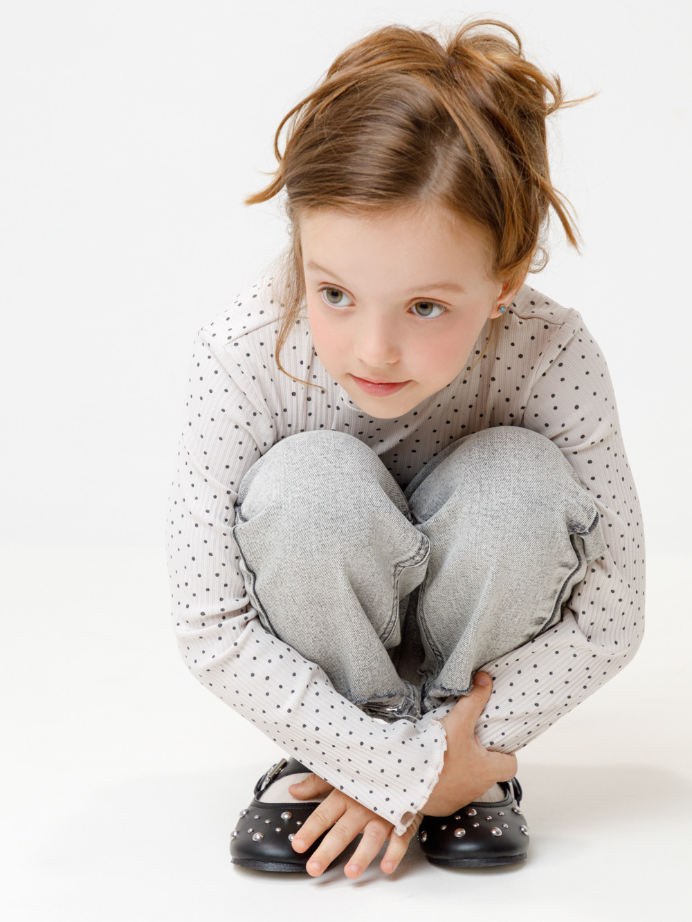 Водолазки для девочки, артикул: КР 302858, цвет: бежевый, фото 4