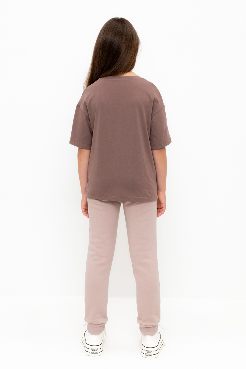 Брюки для девочки, артикул: КР 400588, цвет: кофейный, фото 4