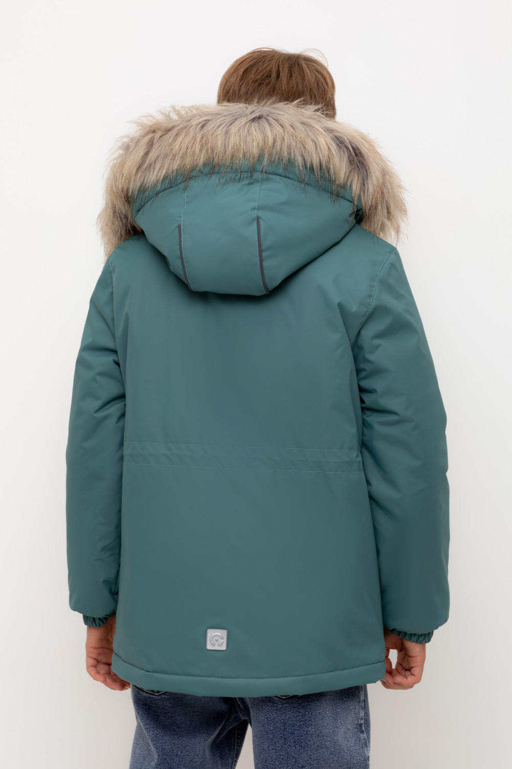 Пальто, плащи для мальчика, артикул: ВК 36096/5 УЗГ (122-158), цвет: зеленый, фото 4