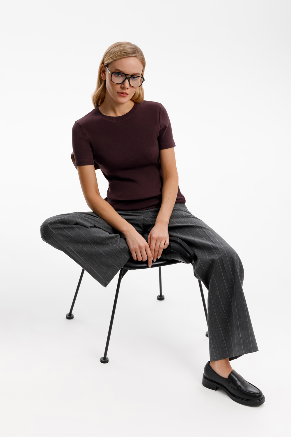 Брюки женские для мам, артикул: ЕТ 40017, цвет: серый, фото 4