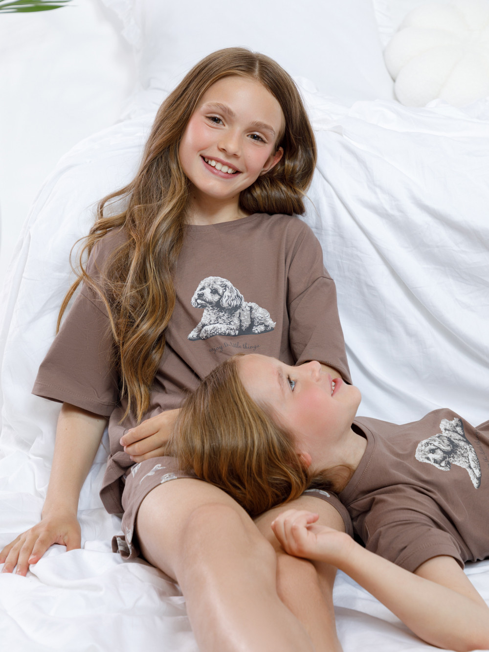 Пижама для девочки, артикул: МП 1658-1, цвет: коричневый, фото 4