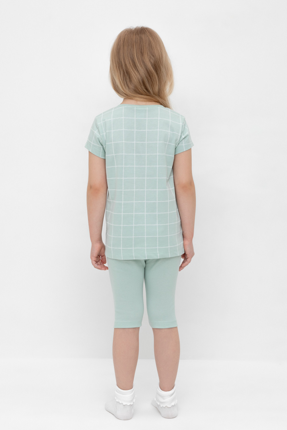 Пижама для девочки, артикул: К 1641, цвет: голубой, фото 4