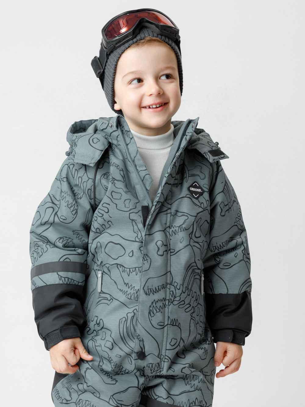 Комбинезоны утепленные для мальчика, артикул: ВК 60130/н/1 ГР, цвет: бирюзовый, фото 4