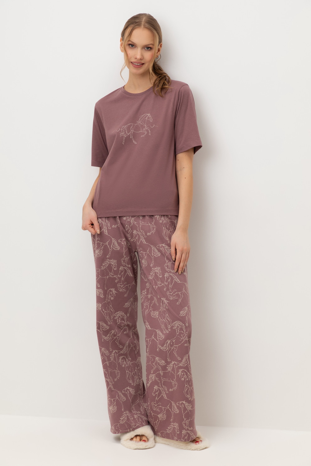 Комплекты для дома для мам, артикул: Е 20185, цвет: бордовый, фото 4