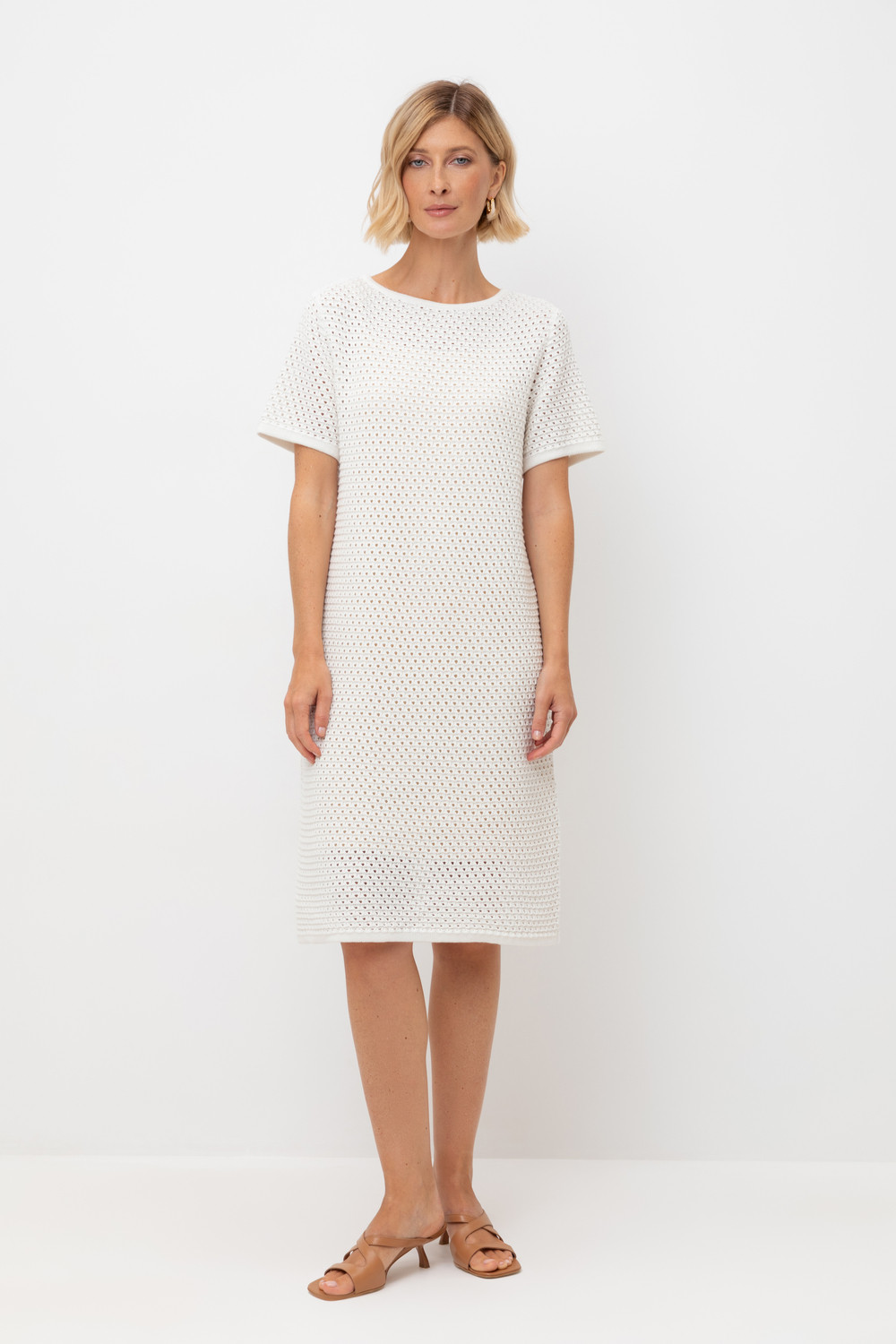 Платья женские для мам, артикул: ЕВ 527, цвет: бежевый, фото 4