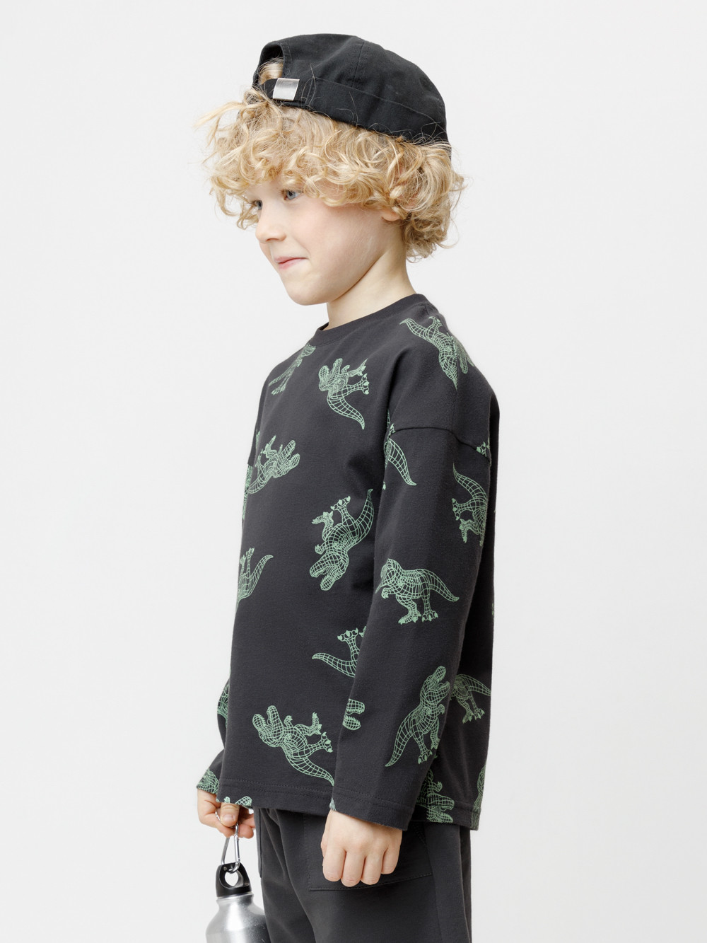 Лонгсливы для мальчика, артикул: КР 302273, цвет: темно-серый, фото 4