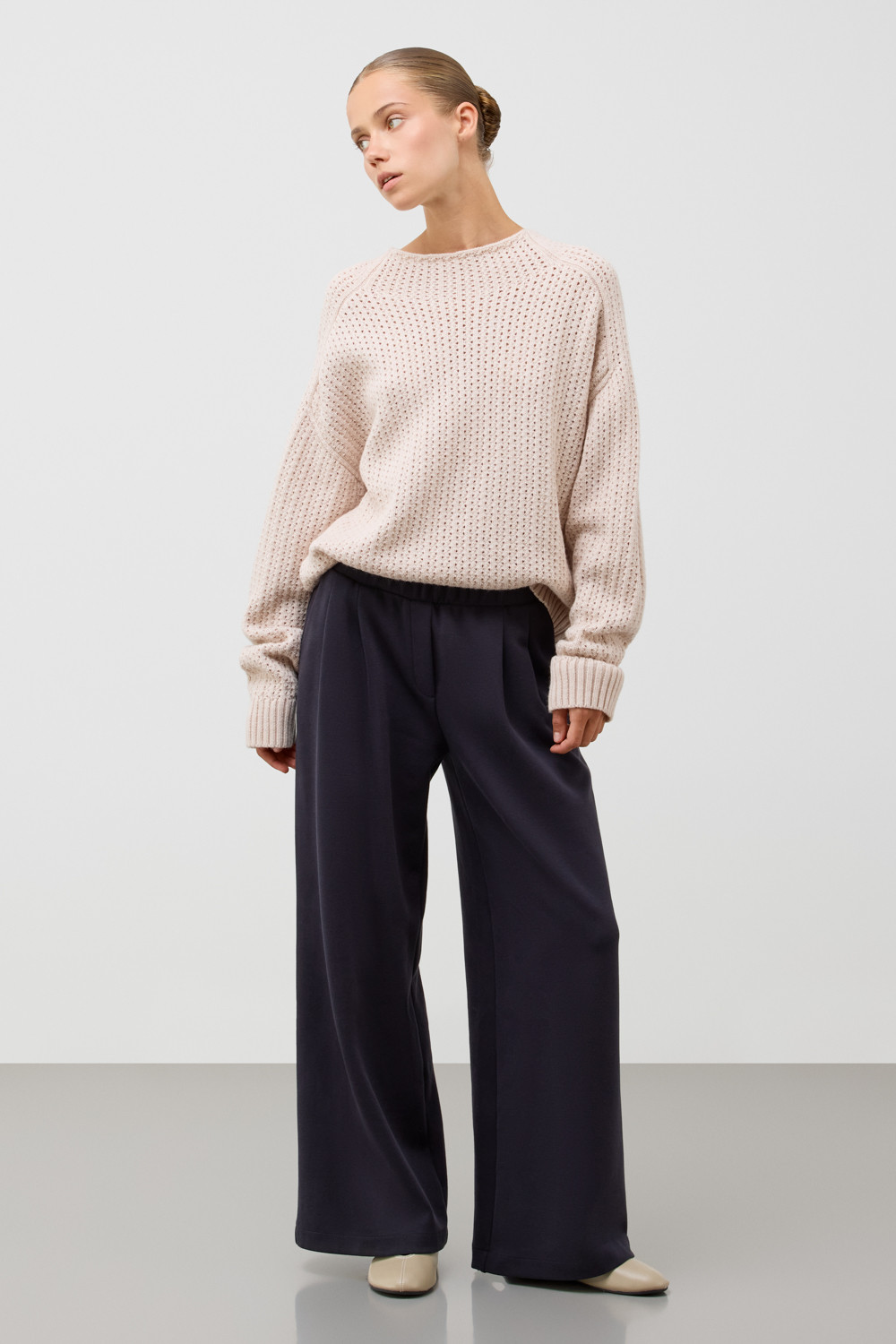 Брюки женские для мам, артикул: ЕВТ 4163, цвет: синий, фото 4