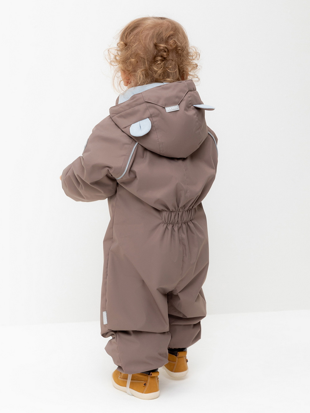 Комбинезоны утепленные для мальчика, артикул: ВК 60108/3 УЗГ, цвет: кофейный, фото 4