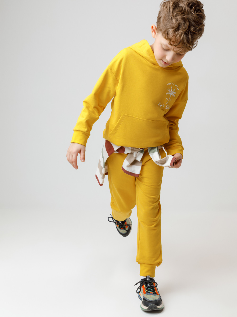 Брюки для мальчика, артикул: КП 400656, цвет: желтый, фото 4