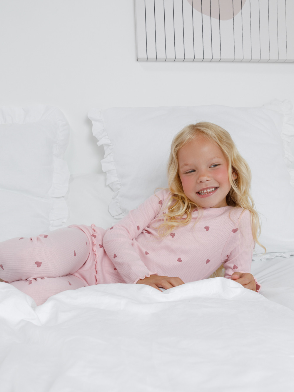 Пижама для девочки, артикул: К 1618, цвет: розовый, фото 4