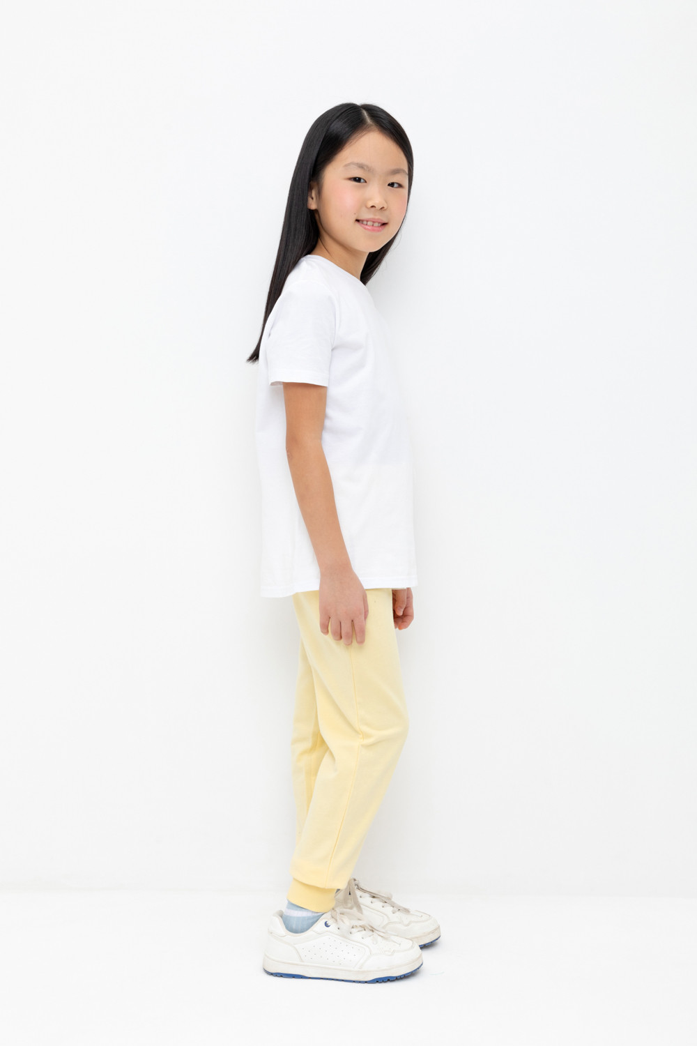 Брюки для девочки, артикул: К 400516, цвет: желтый, фото 4