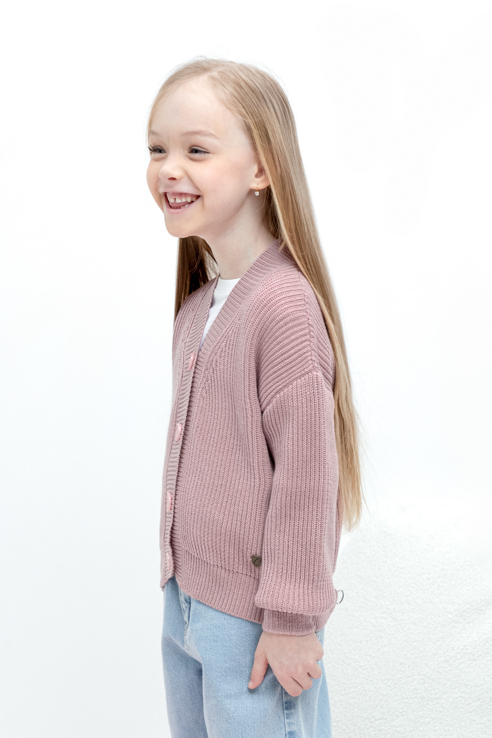 Жакет для девочки, артикул: КВ 30151, цвет: розовый, фото 4