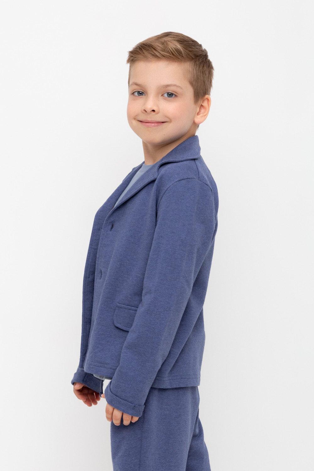 Жакет для мальчика, артикул: КР 302610, цвет: синий, фото 4