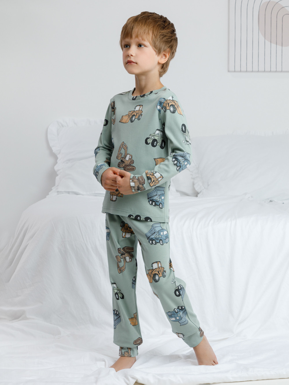 Пижама для мальчика, артикул: К 1552, цвет: минт, фото 4