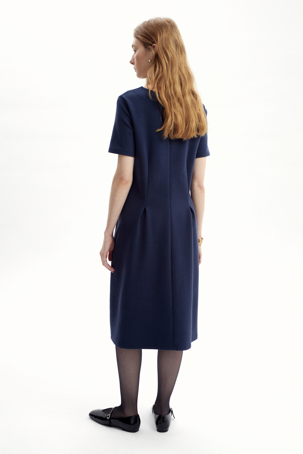 Платья женские для мам, артикул: ЕВТ 5076, цвет: синий, фото 4