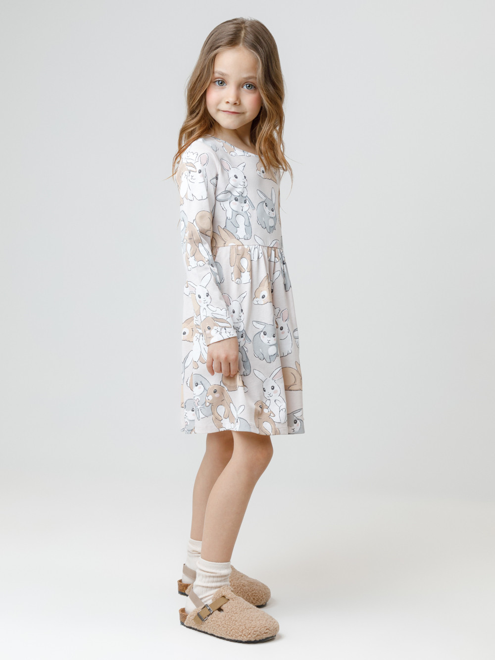 Платье для девочки, артикул: КР 5786, цвет: бежевый, фото 4