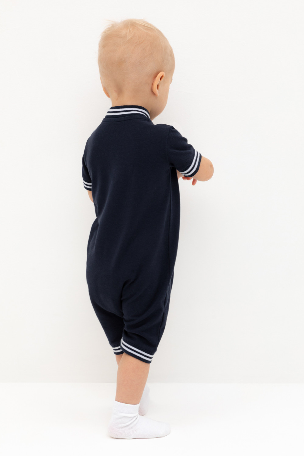 Полукомбинезон для мальчика, артикул: КР 6547, цвет: темно-синий, фото 4