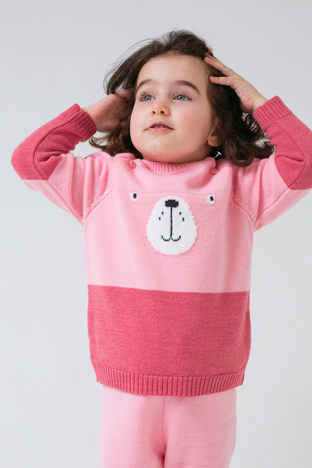 Комплект для девочки, артикул: К 856/ш, цвет: розовый, фото 4