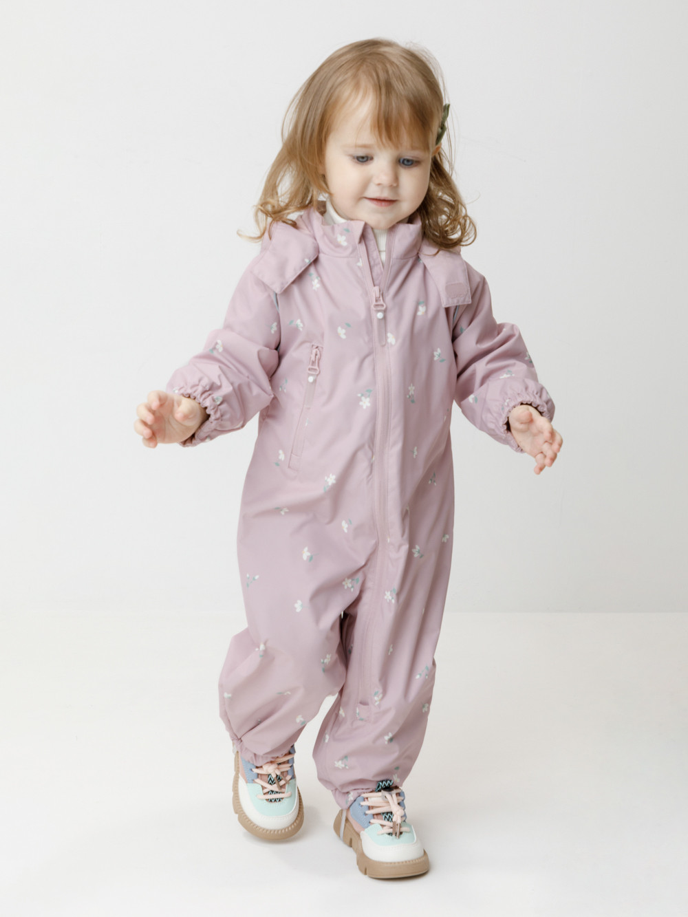 Комбинезоны утепленные для девочки, артикул: ВК 60088/н/15 Ал, цвет: розовый, фото 4